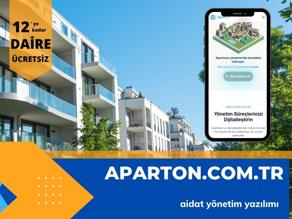 ApartON — Yeni Nesil SaaS Apartman ve Site Yönetim Sistemi